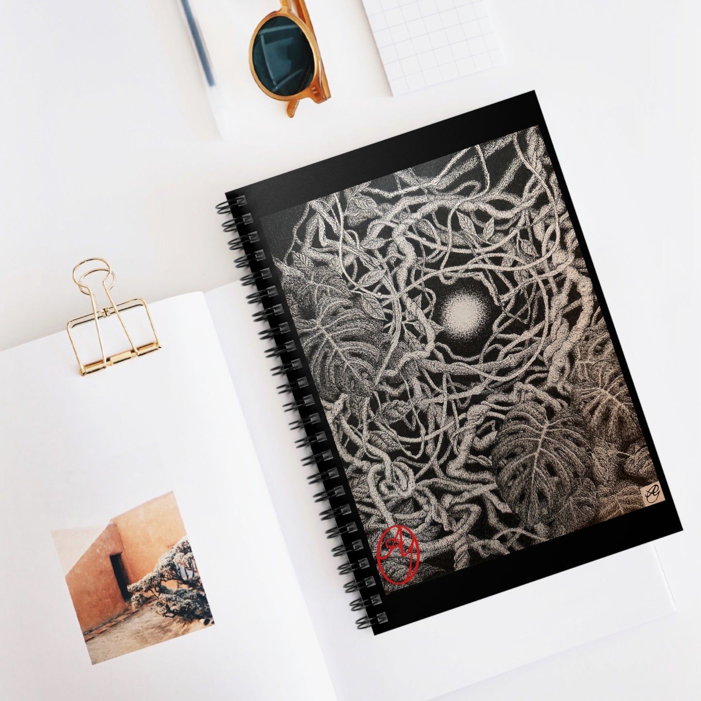 Spiral Notebook - "Growth is Messy" cover
