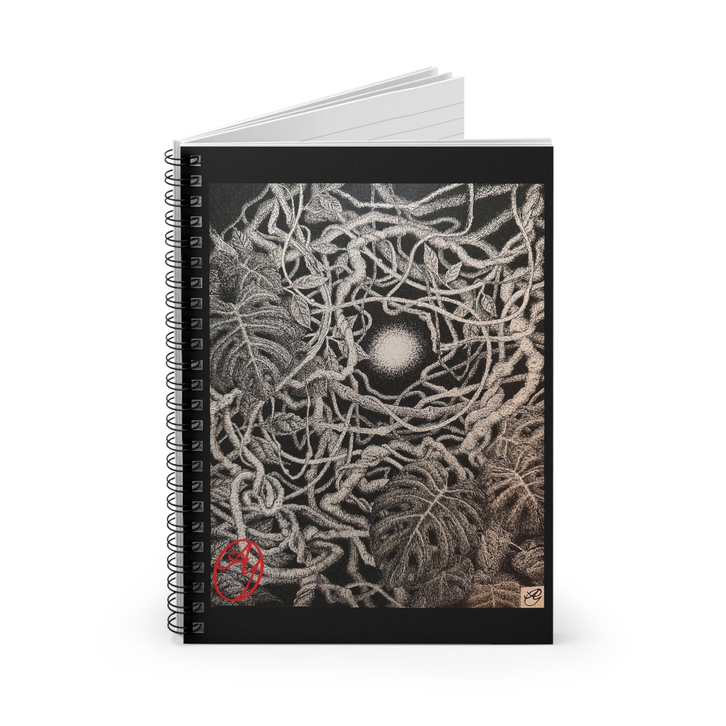 Spiral Notebook - "Growth is Messy" cover