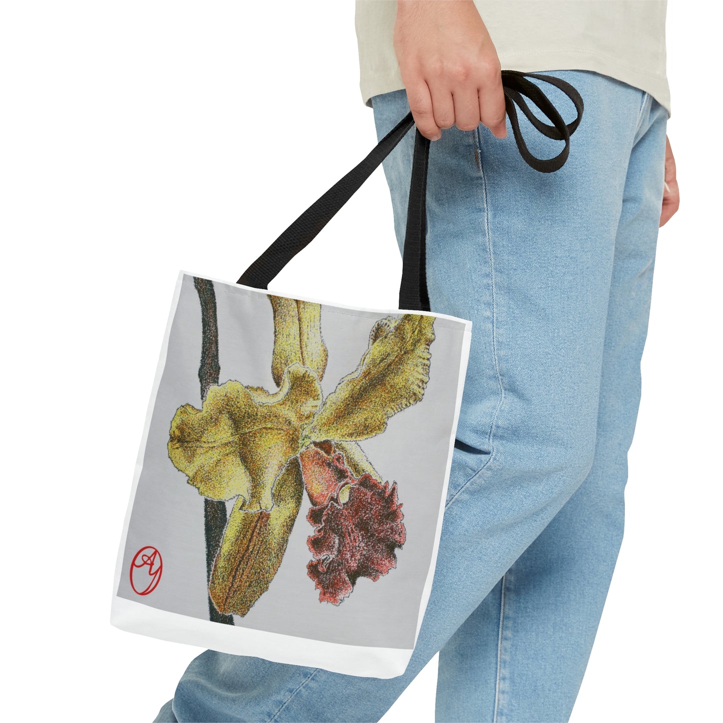 Yellow Orchid Tote Bag