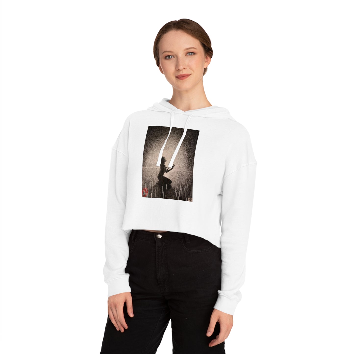 Women’s Crop Hoodie - Hear Me Roar Edition