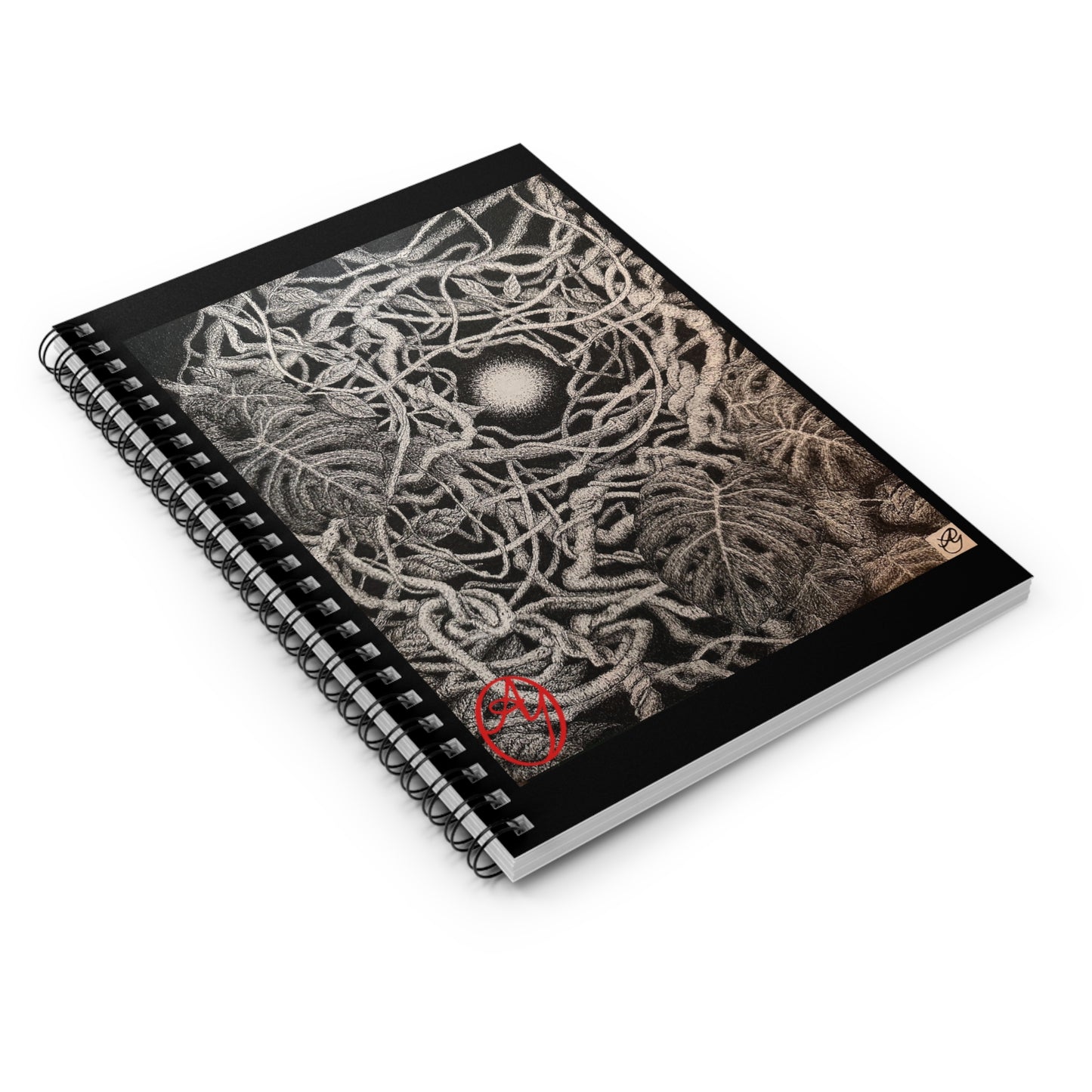 Spiral Notebook - "Growth is Messy" cover