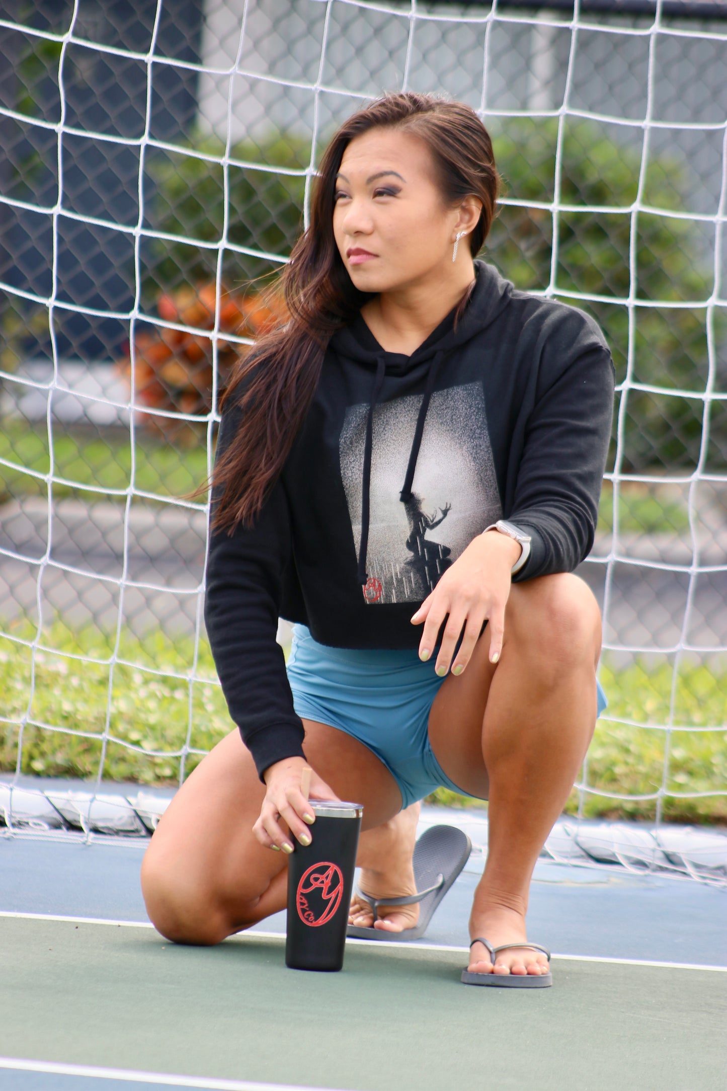 Women’s Crop Hoodie - Hear Me Roar Edition
