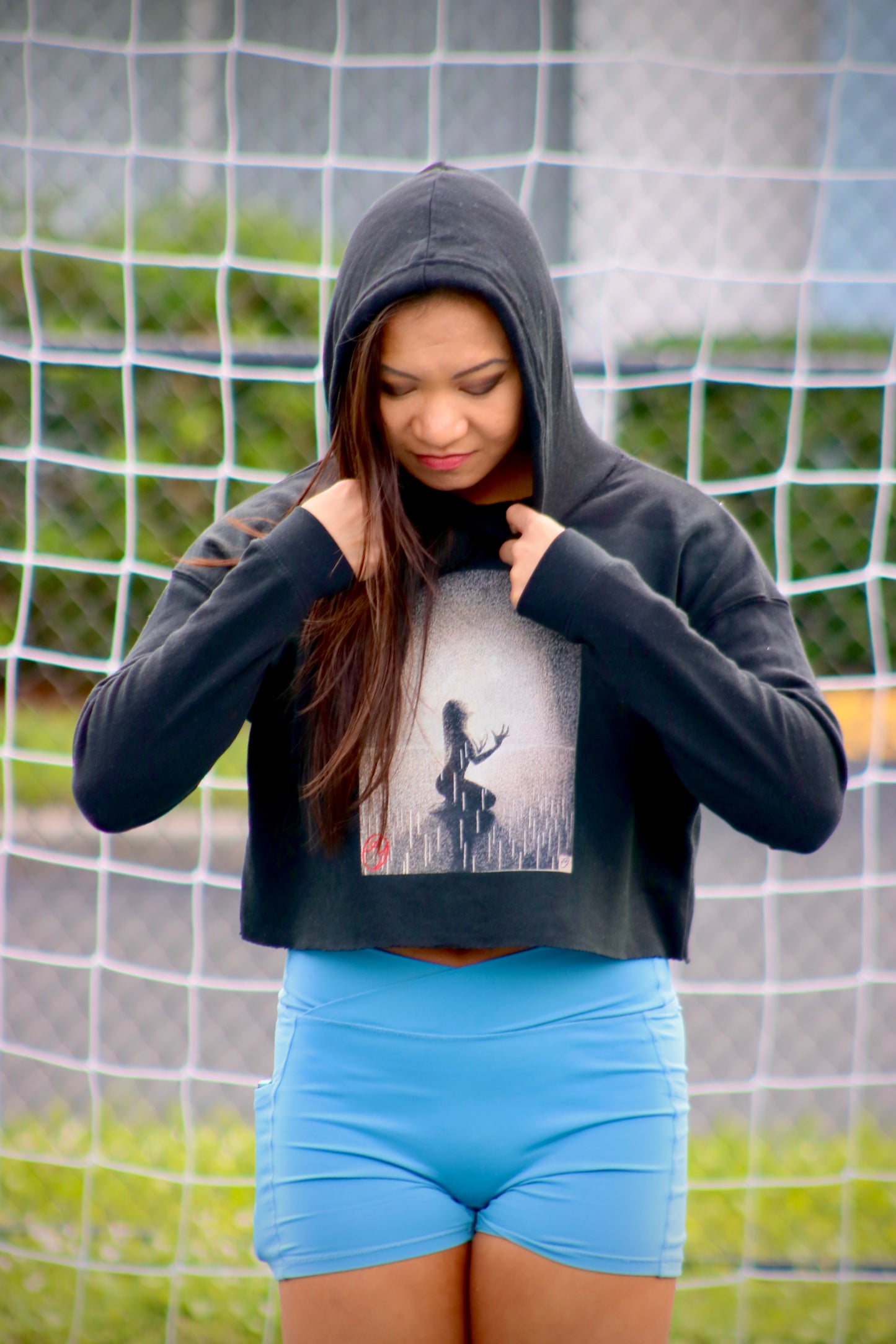 Women’s Crop Hoodie - Hear Me Roar Edition